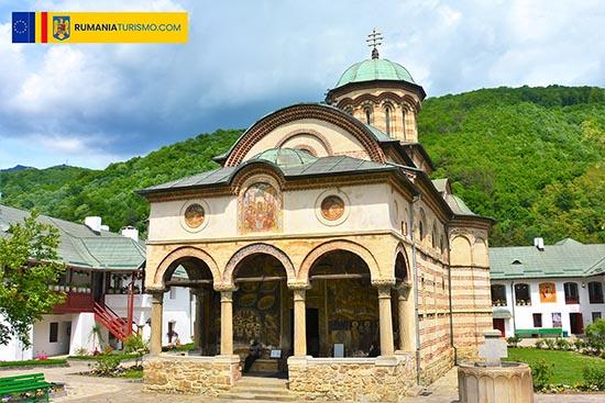 the Cozia Monastery in Caciulata resort - Romania 12.May.2019